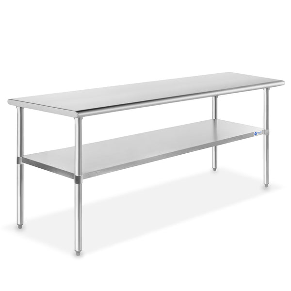 Stainless Steel Prep Tables w/ Undershelf, NSF Certified